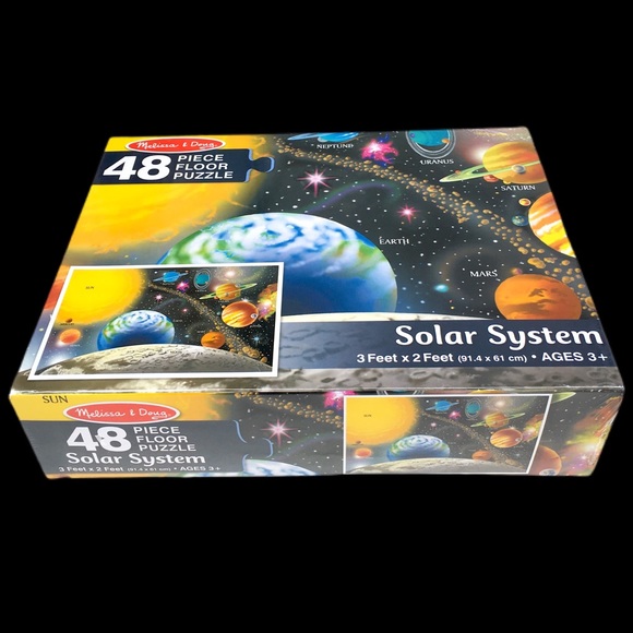 Melissa & Doug Solar System Floor Puzzle 48 Piece 3’x2’ Ages 3+ Planets New - Picture 2 of 11